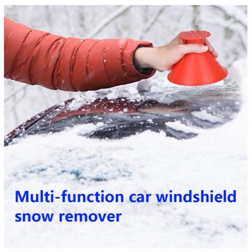 New Set Of 3 Multi-functional Car Windshield Snow Remover And Funnel